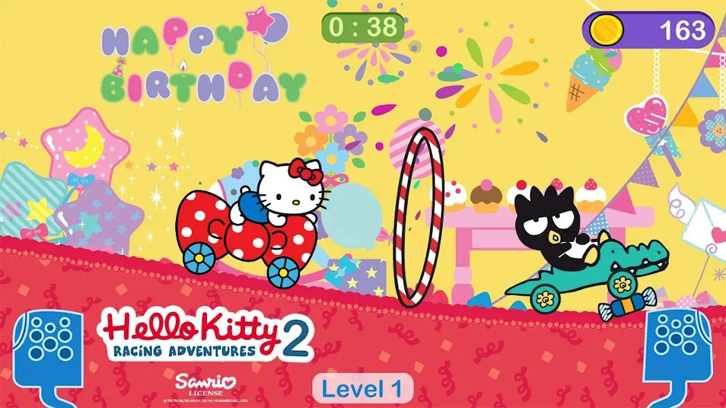 Hello Kitty games - car game  [МОД Unlimited Money] Screenshot 1