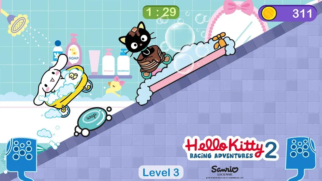 Hello Kitty games - car game  [МОД Unlimited Money] Screenshot 3