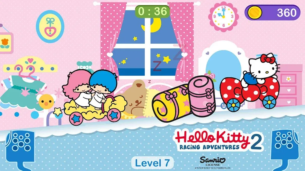 Hello Kitty games - car game  [МОД Unlimited Money] Screenshot 4