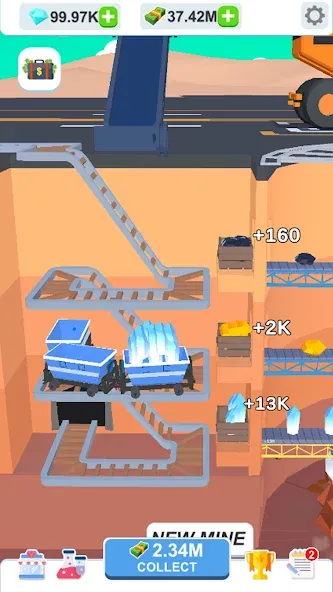 Idle Dig Factory  [МОД Бесконечные деньги] Screenshot 3