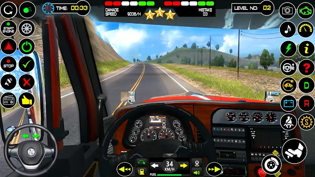 US Truck Driving Cargo Game 3D (Американский грузовик водителя)  [МОД Все открыто] Screenshot 4