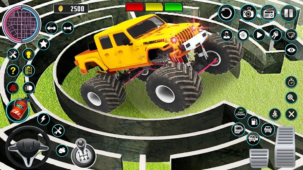 Monster Truck Maze Puzzle Game  [МОД Много денег] Screenshot 2