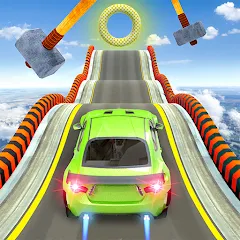 Скачать взлом Mega Ramp Car Stunts Race Game  [МОД Unlimited Money] - полная версия apk на Андроид