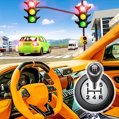 Взломанная Modern Car Driving School Game  [МОД Бесконечные деньги] - последняя версия apk на Андроид