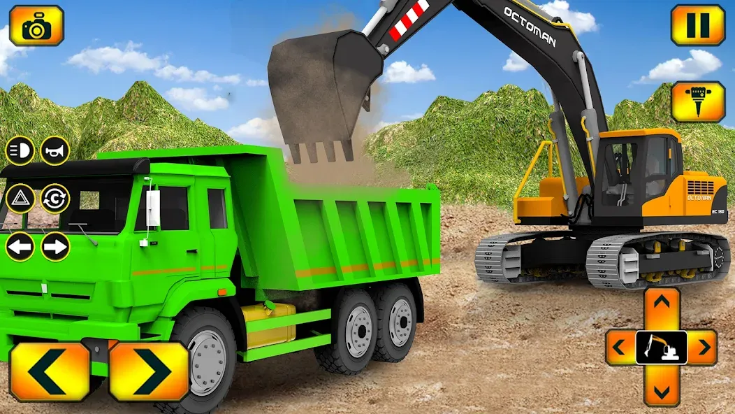 Sand Excavator Simulator Games  [МОД Много монет] Screenshot 1