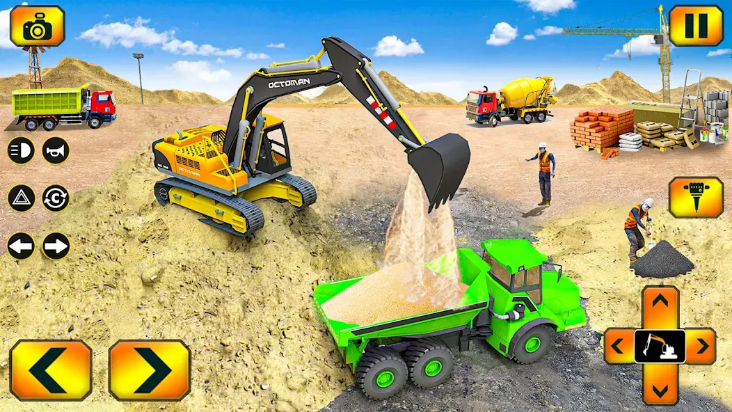 Sand Excavator Simulator Games  [МОД Много монет] Screenshot 2