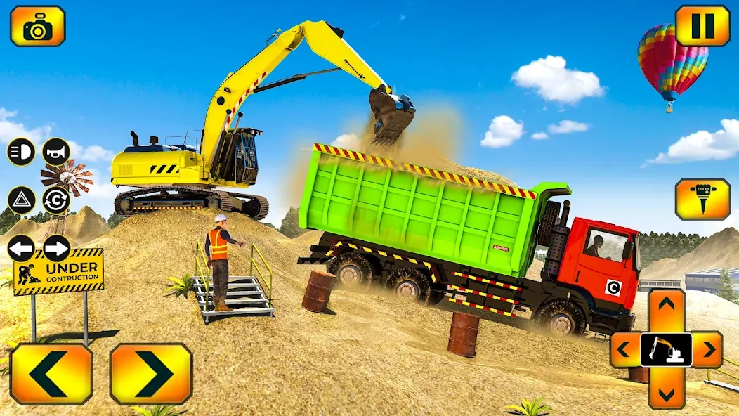 Sand Excavator Simulator Games  [МОД Много монет] Screenshot 5