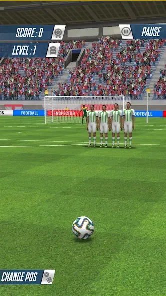 Strike Football Game FreeKick  [МОД Бесконечные монеты] Screenshot 3