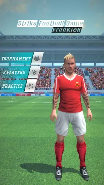 Strike Football Game FreeKick  [МОД Бесконечные монеты] Screenshot 4