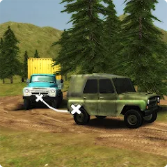 Скачать взломанную Dirt Trucker: Muddy Hills (Дрт Трукер)  [МОД Все открыто] - последняя версия apk на Андроид