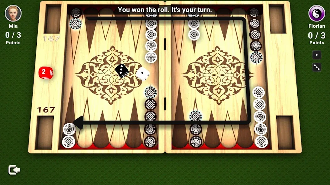 Backgammon -  Board Game  [МОД Бесконечные монеты] Screenshot 3