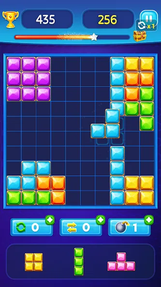 Block Puzzle - Gem Block (Блокпазл блокголоволомка)  [МОД Много денег] Screenshot 2