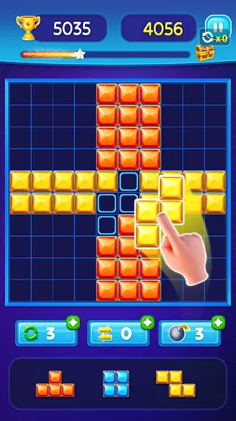 Block Puzzle - Gem Block (Блокпазл блокголоволомка)  [МОД Много денег] Screenshot 5