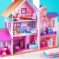 Взломанная Doll House Design Doll Games (Дизайн кукольного домика игры с куклами)  [МОД Бесконечные деньги] - полная версия apk на Андроид