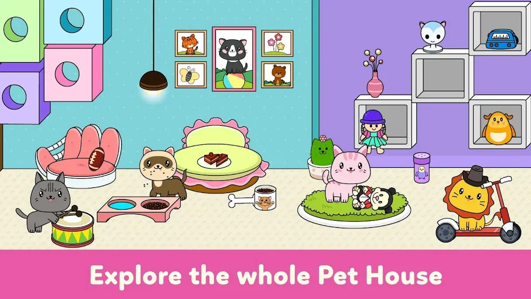 Tizi Town - My Pet Daycare  [МОД Бесконечные монеты] Screenshot 2