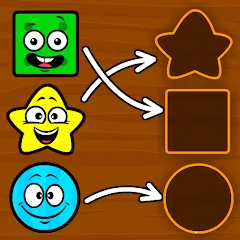Скачать взломанную Shapes & Colors Games for Kids  [МОД Unlocked] - полная версия apk на Андроид