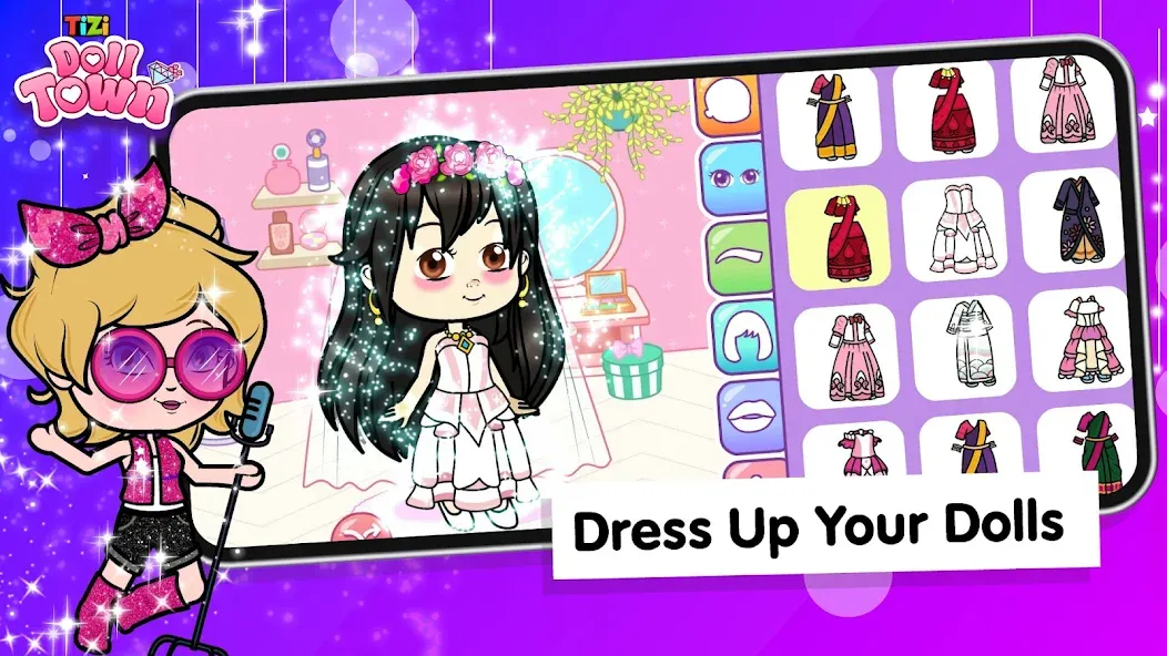 Tizi Town: Doll Dress Up Games  [МОД Все открыто] Screenshot 3