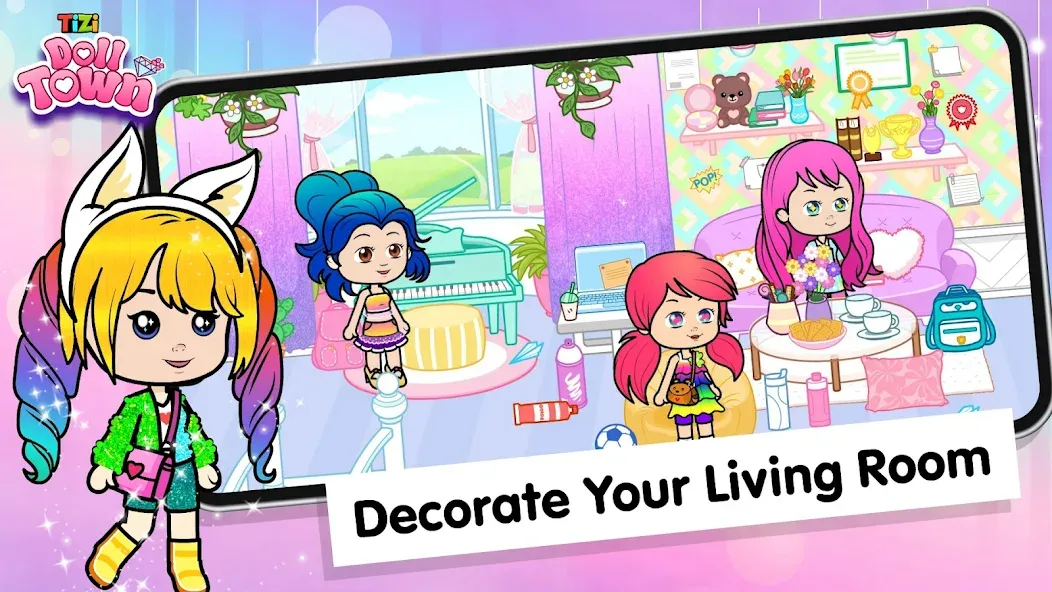 Tizi Town: Doll Dress Up Games  [МОД Все открыто] Screenshot 4
