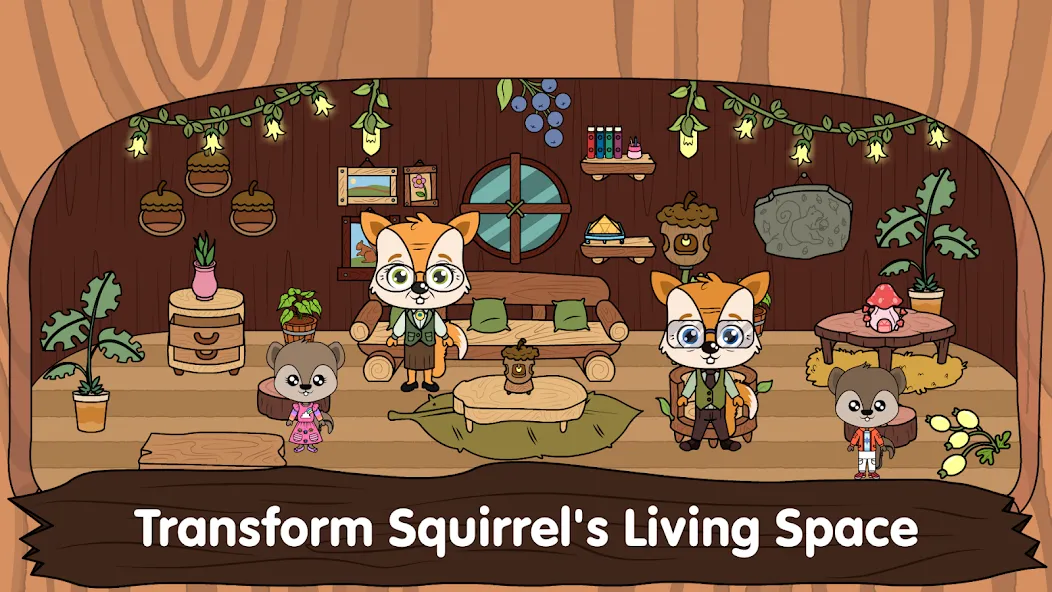 Animal Town - My Squirrel Home  [МОД Много денег] Screenshot 1