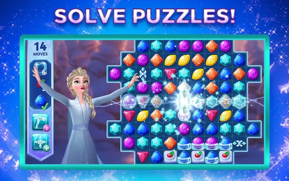 Disney Frozen Adventures (Дисней)  [МОД Бесконечные монеты] Screenshot 1