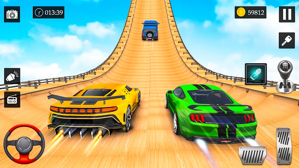 Ramp Car Stunt Racing Game (Крейзи Кар Стантс)  [МОД Меню] Screenshot 2