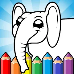 Взломанная Easy coloring pages for kids  [МОД Menu] - последняя версия apk на Андроид