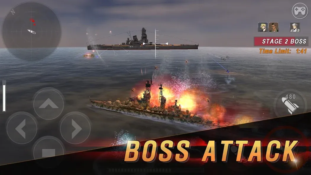 WARSHIP BATTLE:3D World War II  [МОД Unlimited Money] Screenshot 5