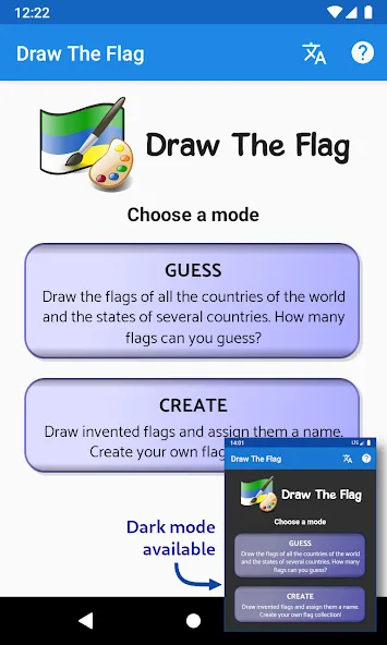 Draw The Flag - Quiz & Maker  [МОД Mega Pack] Screenshot 1