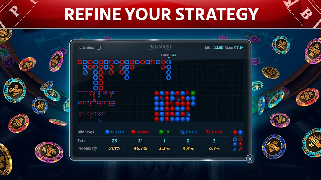 Baccarat Online: Baccarist  [МОД Бесконечные деньги] Screenshot 2