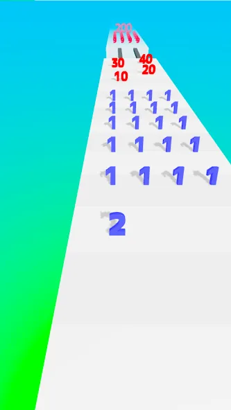 Number Master: Run and merge (Намбер Мастер)  [МОД Unlimited Money] Screenshot 1