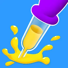 Скачать взломанную Paint Dropper: draw puzzle (Пэйнт Дроппер)  [МОД Mega Pack] - полная версия apk на Андроид