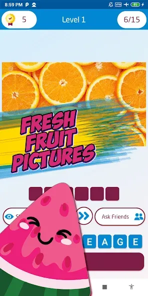 Guess the fruit name game  [МОД Mega Pack] Screenshot 4