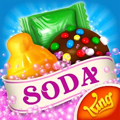 Скачать взломанную Candy Crush Soda Saga (Кенди Краш Сода Сага)  [МОД Unlimited Money] - последняя версия apk на Андроид