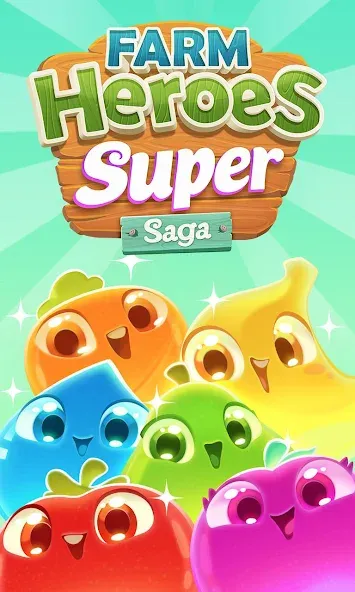 Farm Heroes Super Saga (Фарм Хероес Супер Сага)  [МОД Бесконечные монеты] Screenshot 5