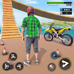 Взломанная Bike Stunt : Motorcycle Game  [МОД Menu] - полная версия apk на Андроид