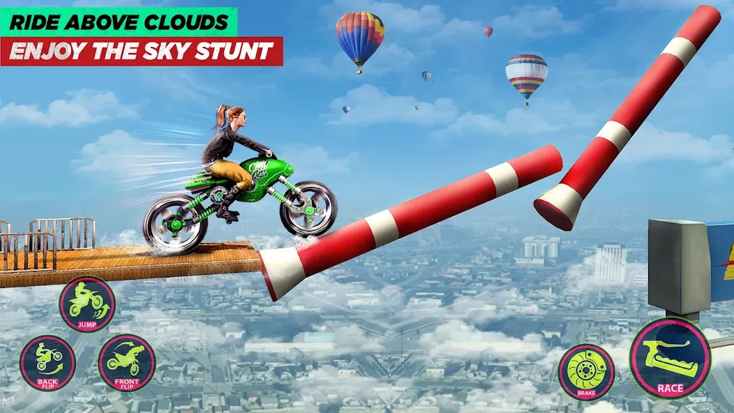 Bike Stunt Game: Tricks Master  [МОД Unlocked] Screenshot 5