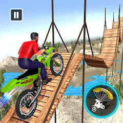 Взлом Bike Stunt Game: Tricks Master  [МОД Unlocked] - полная версия apk на Андроид