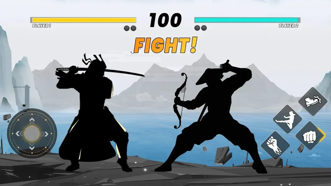 Sword Shadow Fighting Game 3D  [МОД Много монет] Screenshot 1