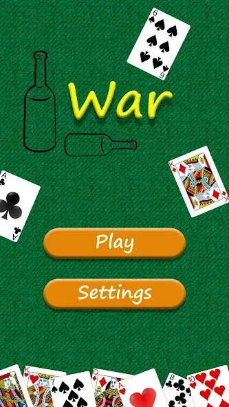 War - card game  [МОД Много монет] Screenshot 1