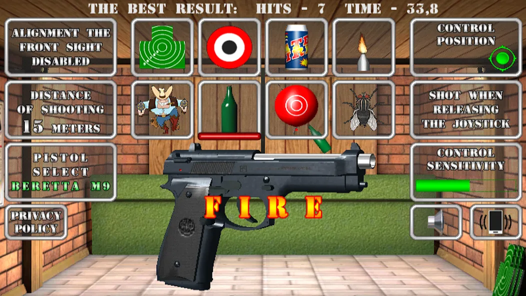 Pistol shooting. Desert Eagle (Пистолет стрельбы симулятор)  [МОД Все открыто] Screenshot 1