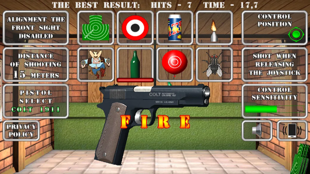 Pistol shooting. Desert Eagle (Пистолет стрельбы симулятор)  [МОД Все открыто] Screenshot 2