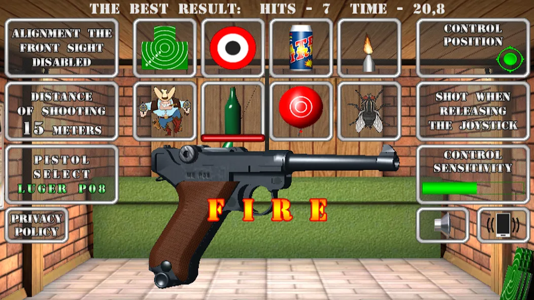 Pistol shooting. Desert Eagle (Пистолет стрельбы симулятор)  [МОД Все открыто] Screenshot 3