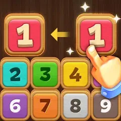 Взломанная Merge Wood: Block Puzzle (Мерж Вуд)  [МОД Unlocked] - полная версия apk на Андроид