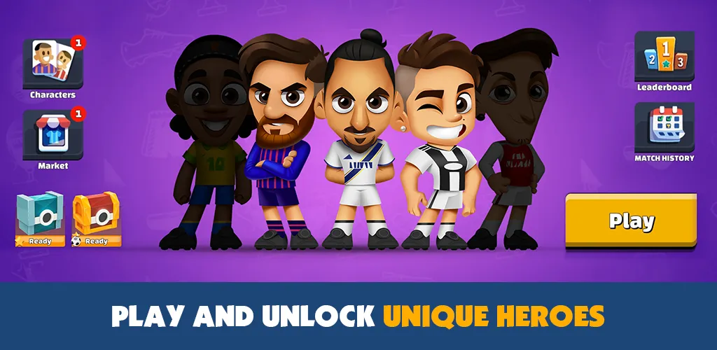 Super Soccer 3v3 (Online) (упер футбол 3 на 3)  [МОД Все открыто] Screenshot 3