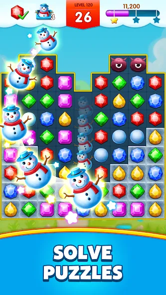 Jewels Legend - Match 3 Puzzle (Джуэл Легенд)  [МОД Бесконечные деньги] Screenshot 2