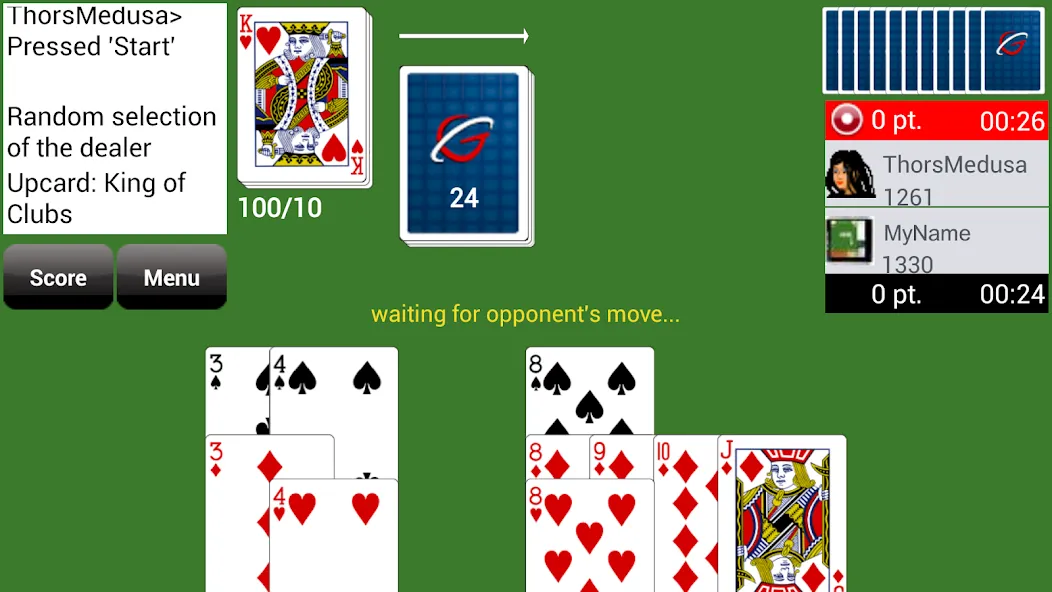 Gin Rummy GC Online (Джин Рамми Онлайн)  [МОД Много денег] Screenshot 1