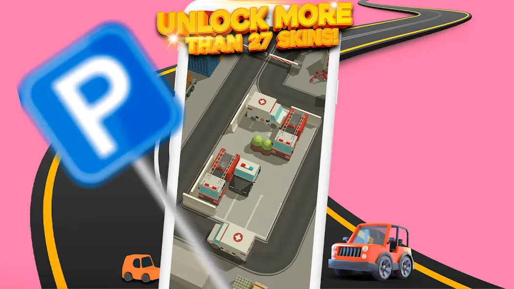 Parking Jam 3D (Парковочный затор 3D)  [МОД Бесконечные монеты] Screenshot 3