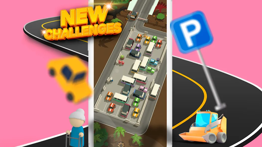 Parking Jam 3D (Парковочный затор 3D)  [МОД Бесконечные монеты] Screenshot 4