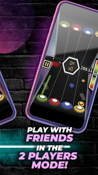 Guitar Hero Game: EDM Music (ЭДМ)  [МОД Unlocked] Screenshot 4