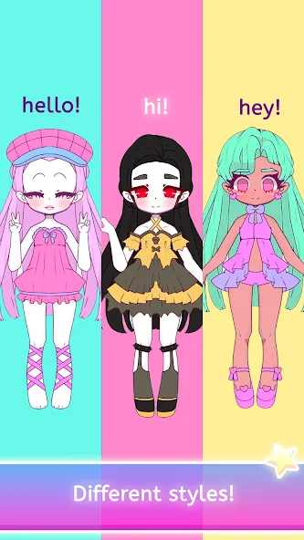 Mimistar dress up chibi doll (Министар)  [МОД Много денег] Screenshot 2